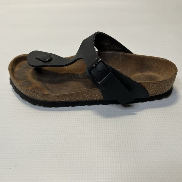 Birkenstock Gizeh Matte Black Sandals Womens Size 39 L8 M6 Thong Slides - Picture 7 of 13